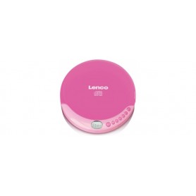 Lenco CD-011 - Lecteur CD Portable Walkman - Diskman - CD Walkman - Avec Écouteurs et Câble de Recharge Micro USB - Rose