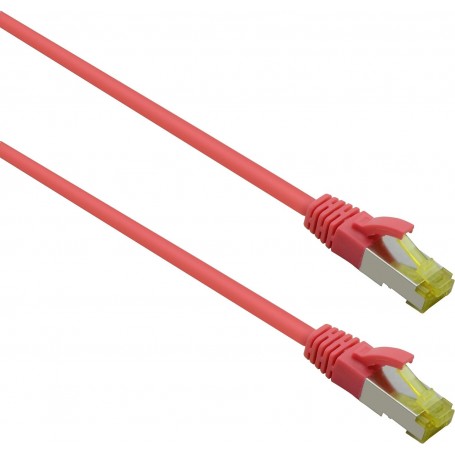  Câble Patch Ultra Flex S/FTP catégorie 6a TPE Rouge 0,25 m