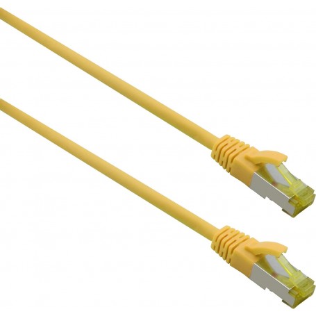  Câble Patch Ultra Flex S/FTP catégorie 6a TPE Jaune 7,5 m