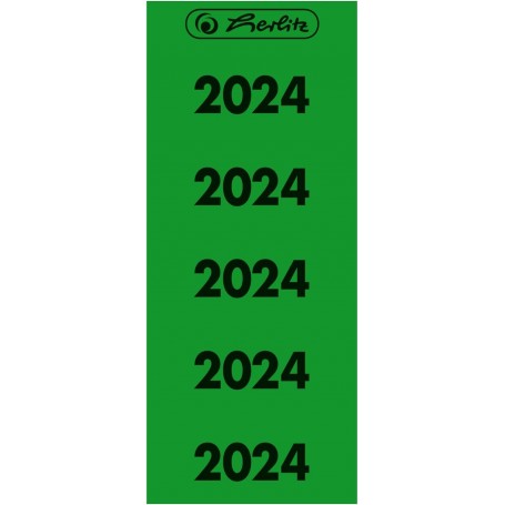 herlitz Etiquette imprime pour classeur anne 2024, vert