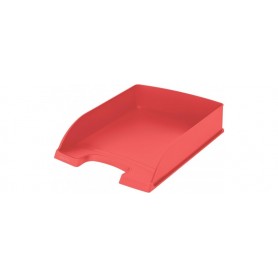 LEITZ Corbeille courrier Recycle, A4, polystyrne, rouge