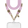 FC Bandoulière Cordon Rose détails Gold