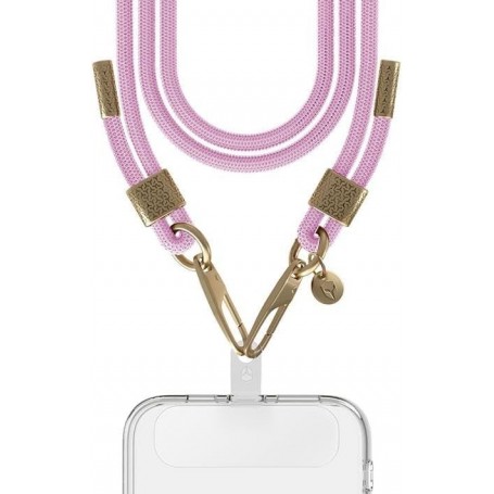 FC Bandoulière Cordon Rose détails Gold
