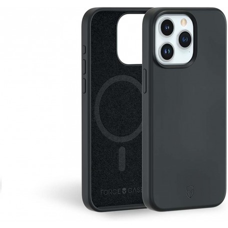 Coque Silicone Renforcée MagSafe IP15 Pro Noire
