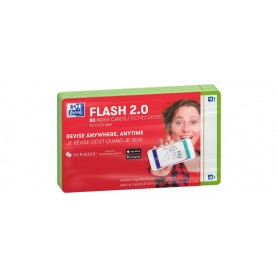 Oxford Fiches "Flash 2.0", 75x125 mm, uni, vert