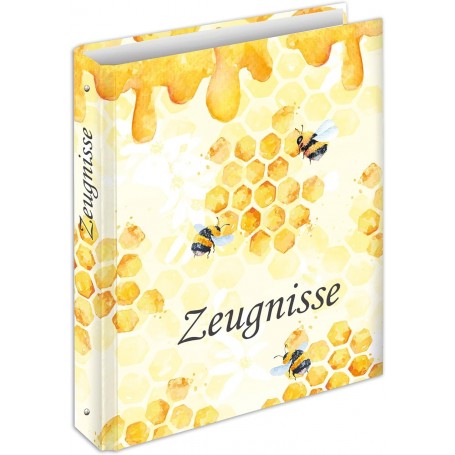 RNK 46819 - Cahier de notes Honey, pour formats A4, avec 4 anneaux, 1 pièce