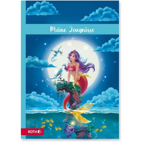  Porte-documents sirène magique – avec 10 pochettes transparentes A4, indélébile, porte-documents