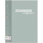  Porte-documents à motif avec vis à douille, menthe poussiéreuse, avec 12 pochettes transparentes A4, extensible