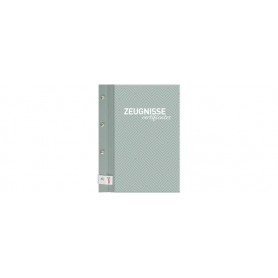  Porte-documents à motif avec vis à douille, menthe poussiéreuse, avec 12 pochettes transparentes A4, extensible