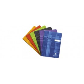 Clairefontaine 3680C Un Cahier Agrafé - A5 14,8x21 cm - 96 Pages Unies Blanches - Papier 90 g - Couverture Carte Pelliculée Couleur Aléatoire
