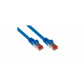 Good Connections Câble Ethernet LAN Cat6 avec protection par loquet RNS, S/FTP, PiMF, PVC, 250 MHz, compatible Gigabit (réseaux Ethernet 10/100/1000-Base-T) pour panneaux de brassage, commutateur,