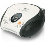 Lenco SCD-24 SCD24 - Lecteur CD pour enfants - Radio CD - Système stéréo - Boombox - Tuner radio FM - Mémoire de piste - Alimentation 2 x 1,5 W RMS - Alimentation secteur et piles - Blanc