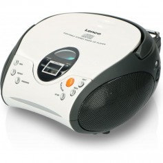 Lenco SCD-24 SCD24 - Lecteur CD pour enfants - Radio CD - Système stéréo - Boombox - Tuner radio FM - Mémoire de piste - Alimentation 2 x 1,5 W RMS - Alimentation secteur et piles - Blanc
