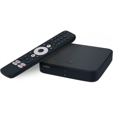 STRONG SRT420 Streaming Box Hybride Android TV + TNT, 4K, HDR, Dolby Vision, Dolby Atmos, Chromecast, Assistant Vocal Google, Netflix, Disney +, Prime, WiFi, Ethernet, Bluetooth