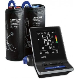 Braun ExactFit 5 Connect Tensiomètre et cardiofréquencemètre intelligent - Application Healthy Heart via Bluetooth - 2 tailles de brassard - Précision cliniquement prouvée par l’ESH - BUA6350EU
