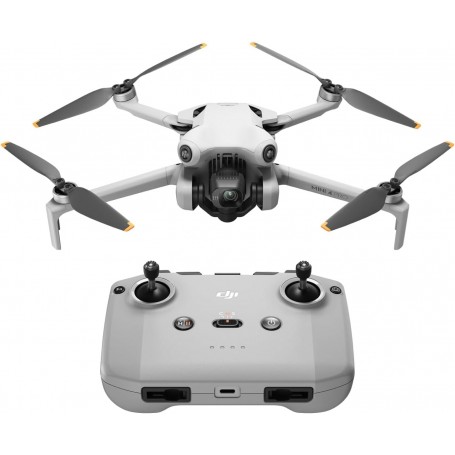 DJI Mini 4 Pro (DJI RC-N2), Mini Drone Pliable avec Caméra HDR 4K pour Adultes, Moins de 0,549 lb/249 g, Temps de Vol 34 min, Distance de Transmission Vidéo max. 20 km, Klasse-C0