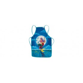  Tablier sirène magique pour enfants de 4 à 10 ans, avec poche, blouse de boue, tablier de bricolage, tablier de peinture, Sirène magique, 40x60 cm