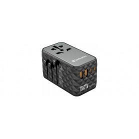  UTA-06 GaN III Universal Travel Adapter with 2X USB-C, W128807223 (Travel Adapter with 2X USB-C PD 100W & QC 4+ / 2X USB-A QC 3.0)