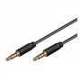 Câble de connexion audio AUX  3,5 mm stéréo 4 pôles  slim  CU 1 m