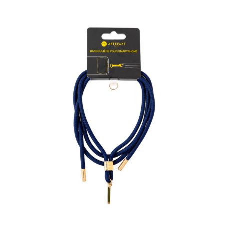 AF Bandoulière bleu marine détail gold
