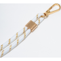 AF Bandoulière blanche détail gold