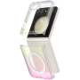 Coque MagSafe Z Flip 6 Semi-transparente Irisée