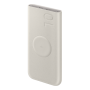 Powerbank 10 000mAh USB C/induction recyclés Beige