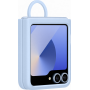 Coque silicone avec anneau G Z Flip 6 Bleu
