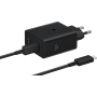 CS Ultra Rapide DUO 50W USB A+C GaN+Cbl USB C Noir