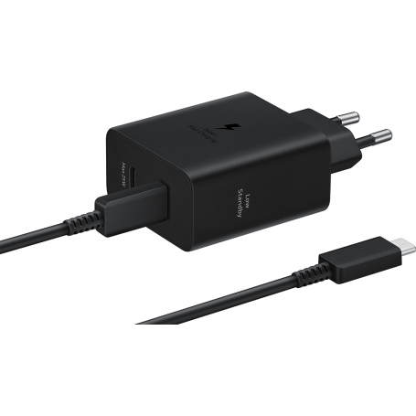 CS Ultra Rapide DUO 50W USB A+C GaN+Cbl USB C Noir