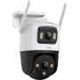 Caméra extérieure fixe 3MP + PT 3MP Blanc
