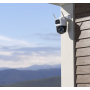 Caméra extérieure fixe 3MP + PT 3MP Blanc