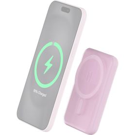 PB MagSafe 5000mAh Magnet USB A+C 10W Rose