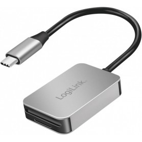 LogiLink USB 3.0 Dual-Kartenleser USB-C/SD/microSD alu