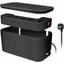 LogiLink Kabelbox m. 5-fach-Steckdosenleiste USB/Schuko sch