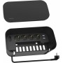 LogiLink Kabelbox m. 5-fach-Steckdosenleiste USB/Schuko sch