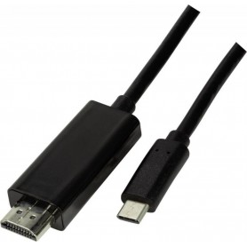 LogiLink USB-C/HDMI Kabel 3m 4K/60Hz schwarz