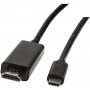 LogiLink USB-C/HDMI Kabel 3m 4K/60Hz schwarz