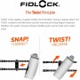 Fidlock Twist Bottle 590 + Uni Base black