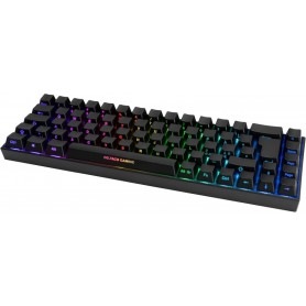 Deltaco mech. mini Gaming Tastatur RGB LED wireless schwar