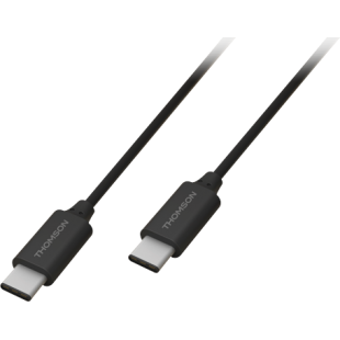 Câble de charge et de synchronisation USB C/USB C noir Thomson