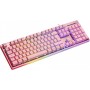 Deltaco PK75 Gaming Tastatur Membran RGB pink