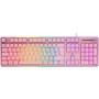 Deltaco PK75 Gaming Tastatur Membran RGB pink