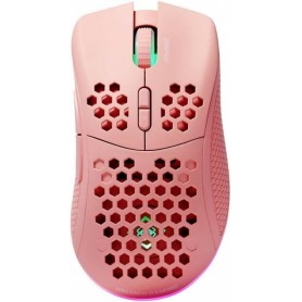 Deltaco PM80 Gaming Maus Wireless ultraleicht RGB pink