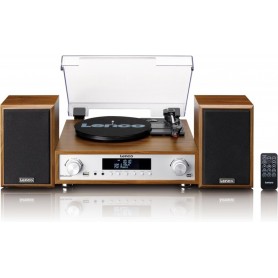 Lenco HiFi-Set Plattenspieler/DAB+/FM/BT/USB holz