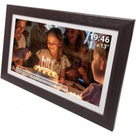 Denver PFF-1543 15,6\'\' digitaler Bilderrahmen Holz dunkel