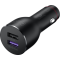 Chargeur de voiture "Super Charge" CP37 Huawei noir avec câble USB/USB-C