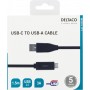 Deltaco USB-C zu USB Kabel 1,5m 3A schwarz