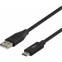 Deltaco USB-C zu USB Kabel 2m 3A schwarz