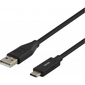 Deltaco USB-C zu USB Kabel 2m 3A schwarz